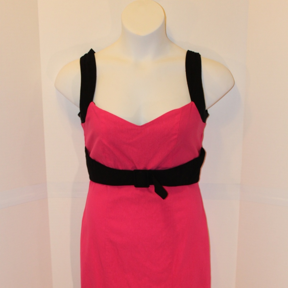 PUG Pinup Couture Pink and black wiggle dress 2x